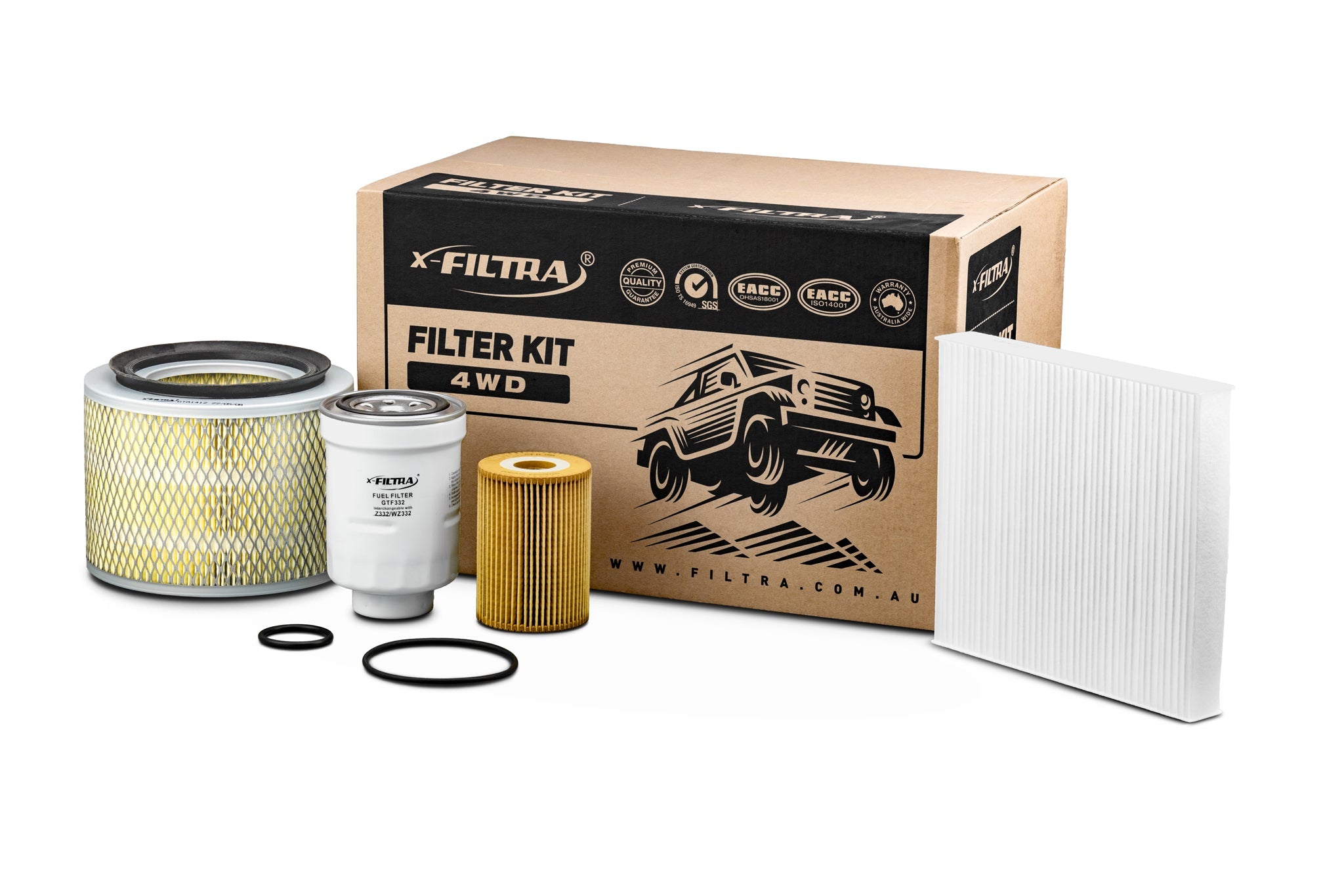 AIR GTA1412 CABIN GTCA113 OIL GTO2593 FUEL GTF332 Filter Kit - Service Parts Online