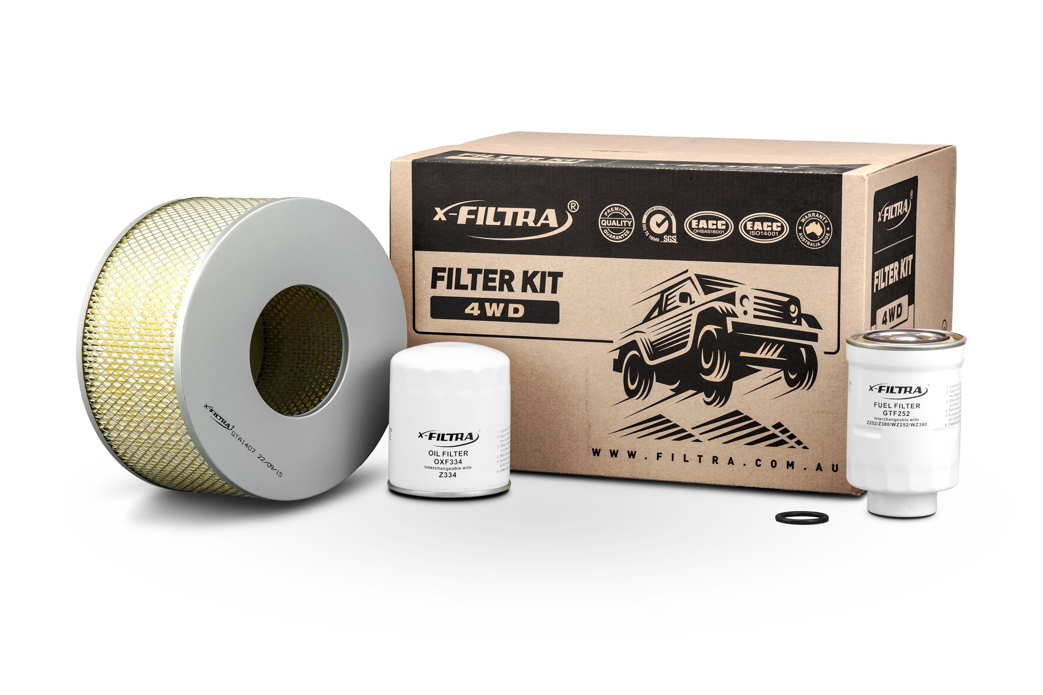 OIL OXF334 AIR GTA1407 FUEL GTF252 Filter Kit - Service Parts Online