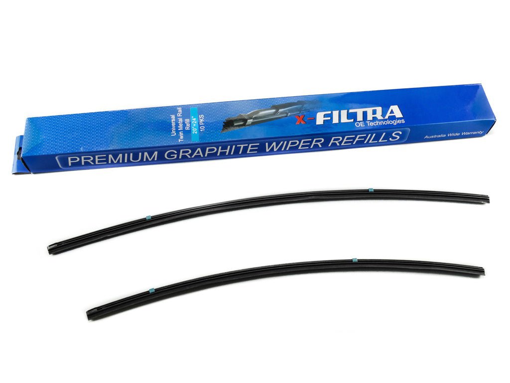 Pair Twin Metal Hybrid Curve Wiper Refill 18" & 26" - Service Parts Online