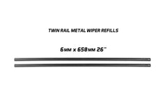 Pair Twin Metal Rail Wiper Refill 6mm x 650mm 26" - Service Parts Online