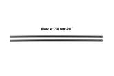 Pair Twin Rail Metal Wiper Refill 8mm x 710mm 28" - Service Parts Online