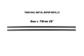 Pair Twin Rail Metal Wiper Refill 8mm x 710mm 28" - Service Parts Online