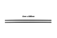 Twin Metal Rail Wiper Refill x 20 (10 Pairs) 6mm x 600mm - Service Parts Online
