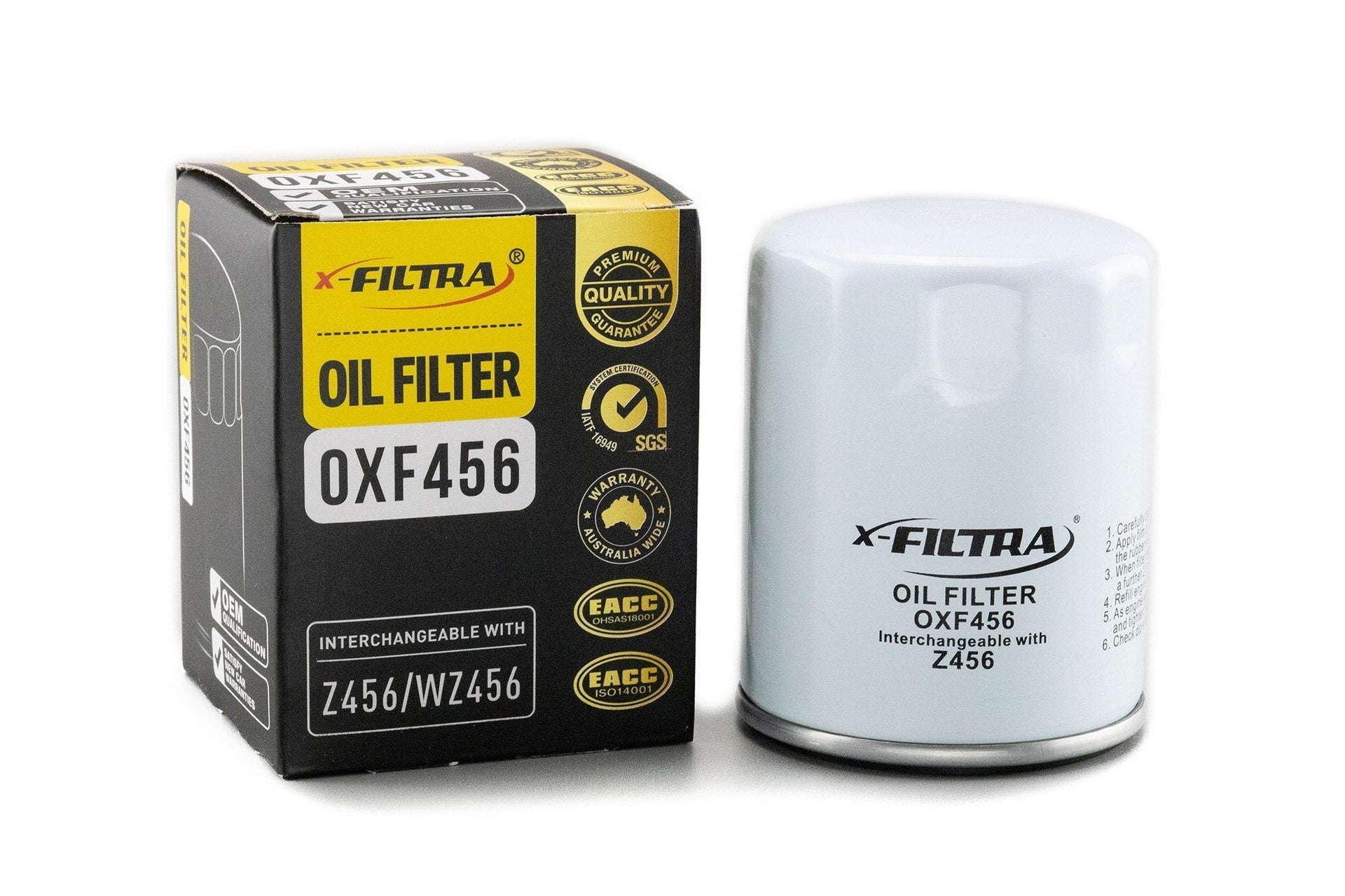 x - Filtra OXF456 Oil Filter x 6 - Service Parts Online