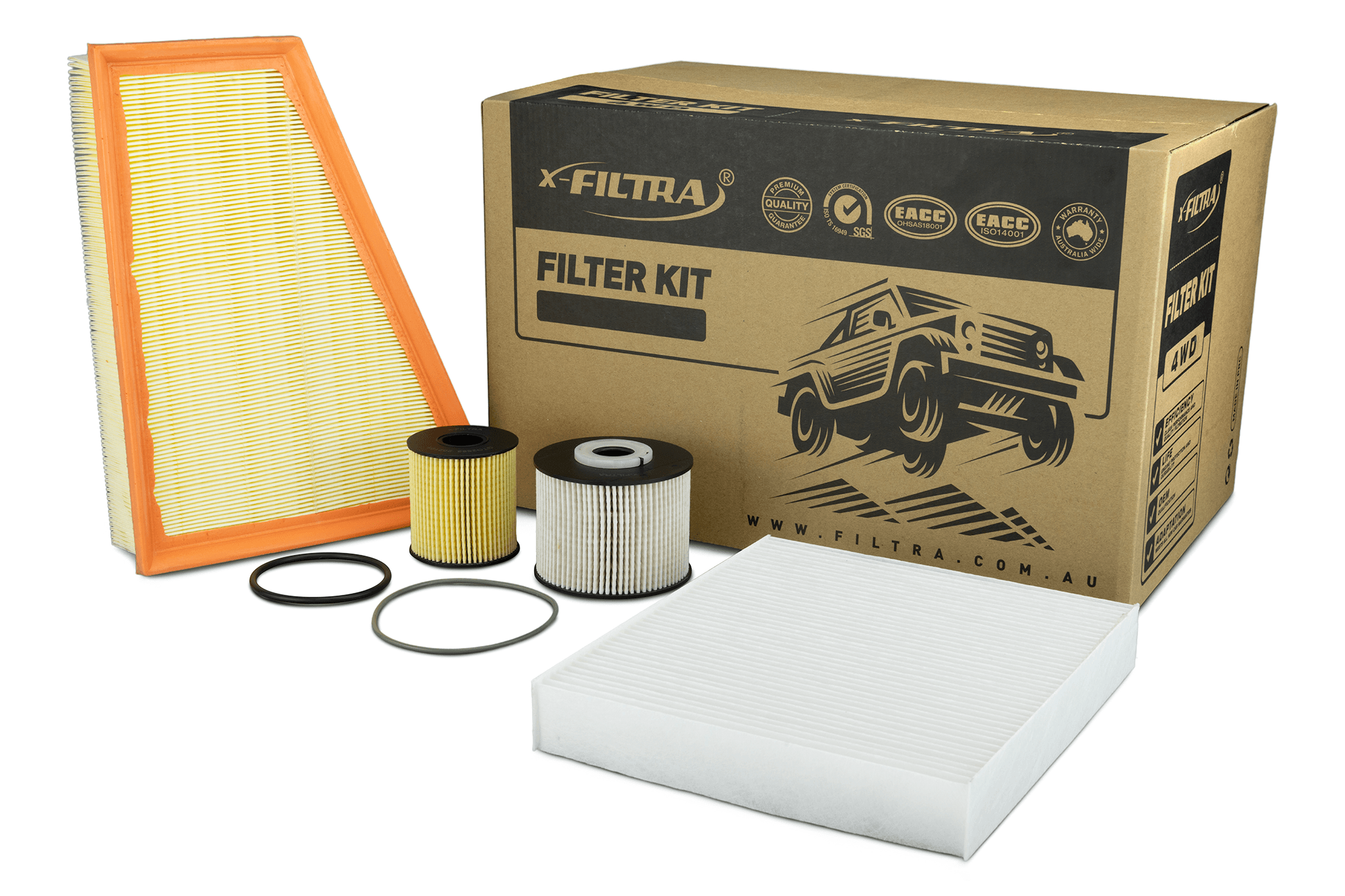AIR GTA1633 CABIN GTCA181 OIL GTO2663 FUEL GTF2702 Filter Kit - Service Parts Online