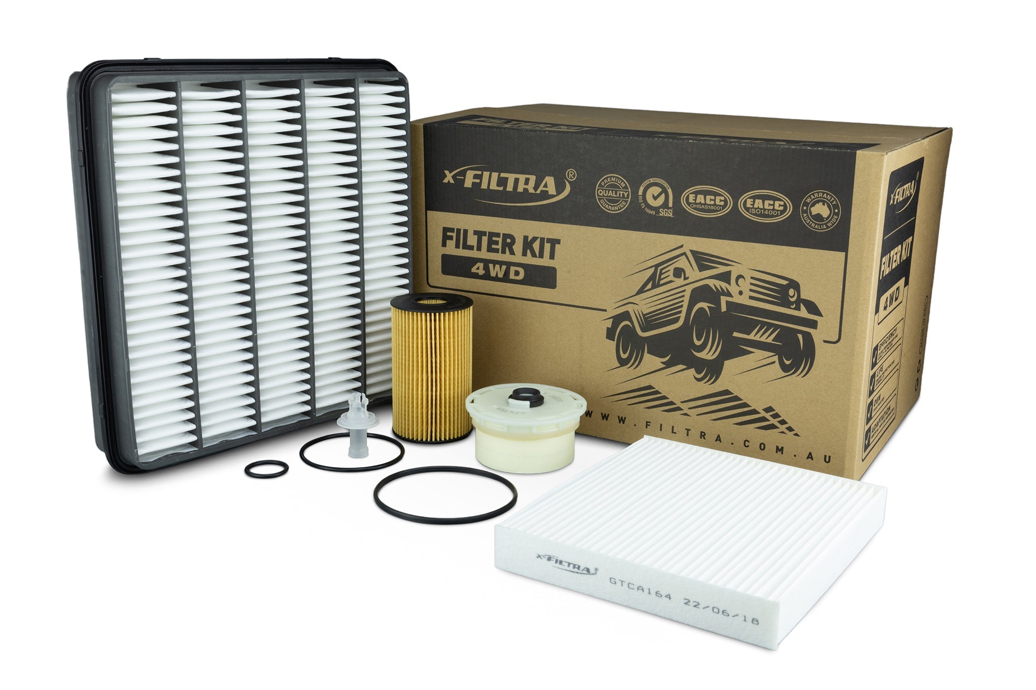 AIR GTA1634 CABIN GTCA164 OIL GTO2651 FUEL GTF2657 Filter Kit - Service Parts Online