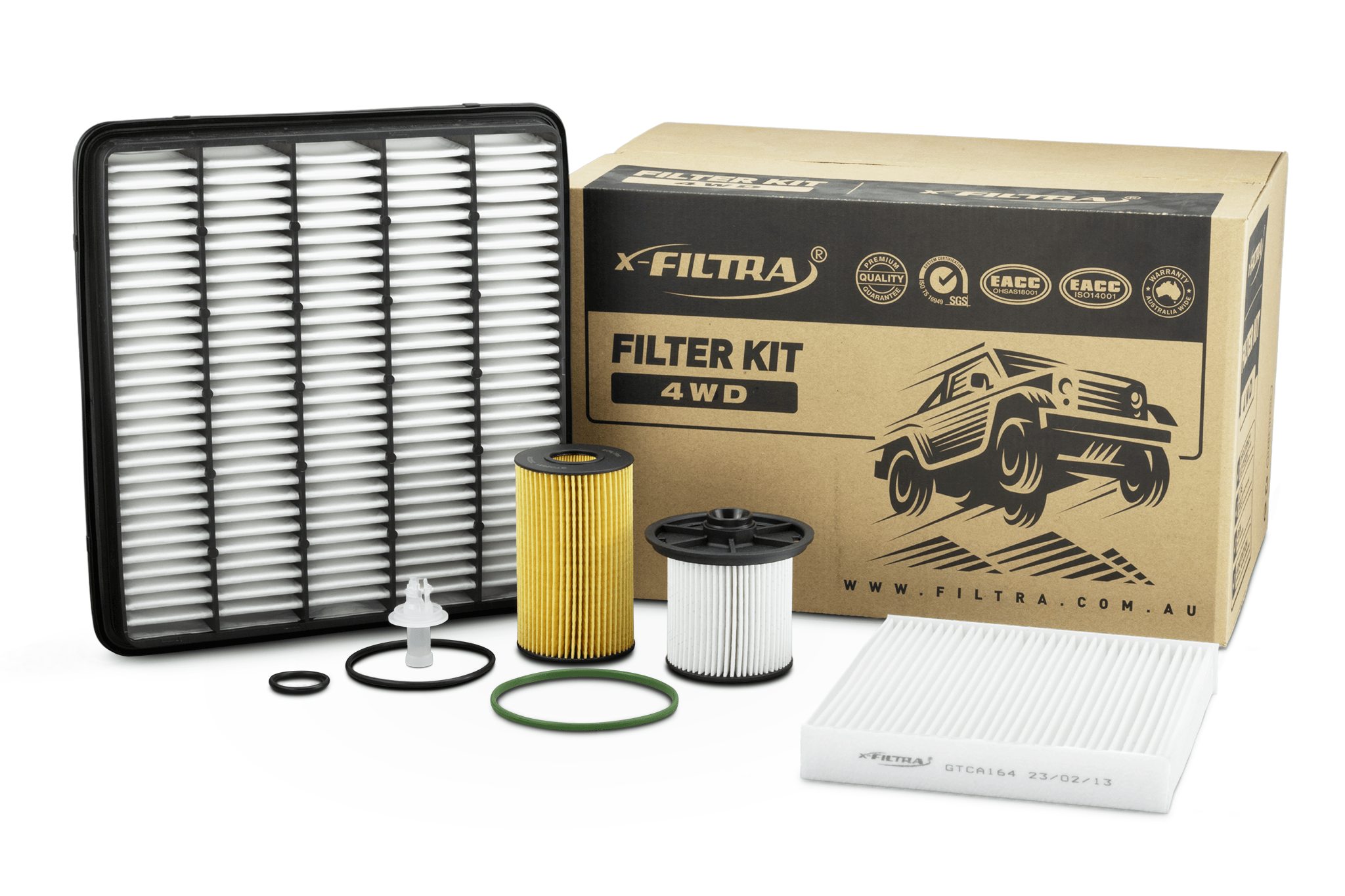 AIR GTA1634 CABIN GTCA164 OIL GTO2651 FUEL GTF2888 Filter Kit - Service Parts Online