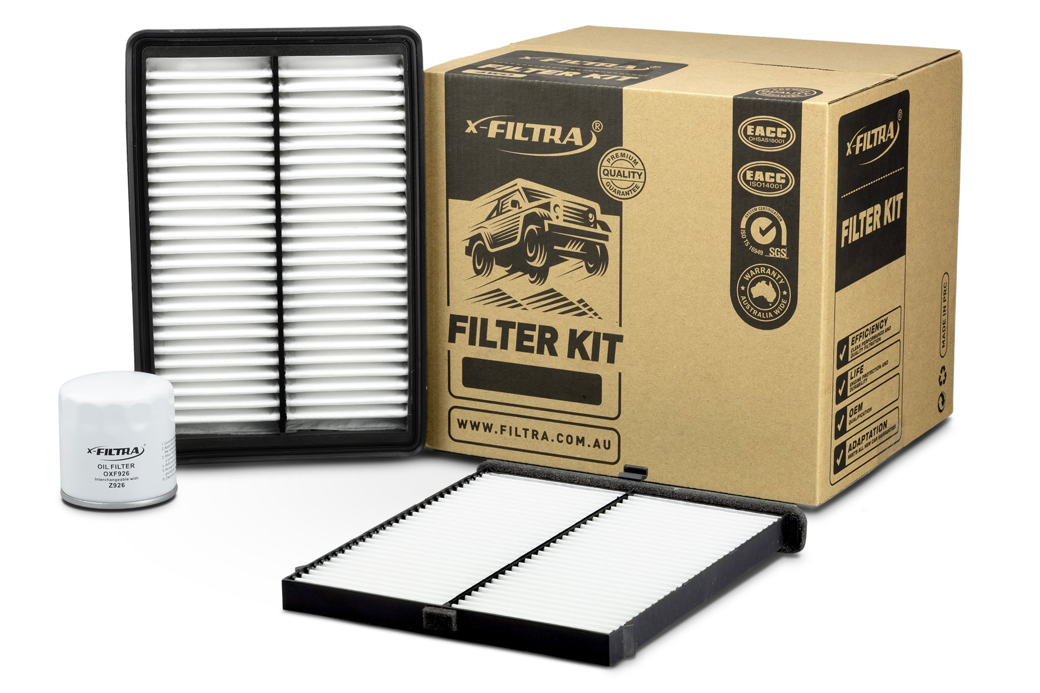 AIR GTA1785 CABIN GTCA275 OIL OXF926 Filter Kit - Service Parts Online