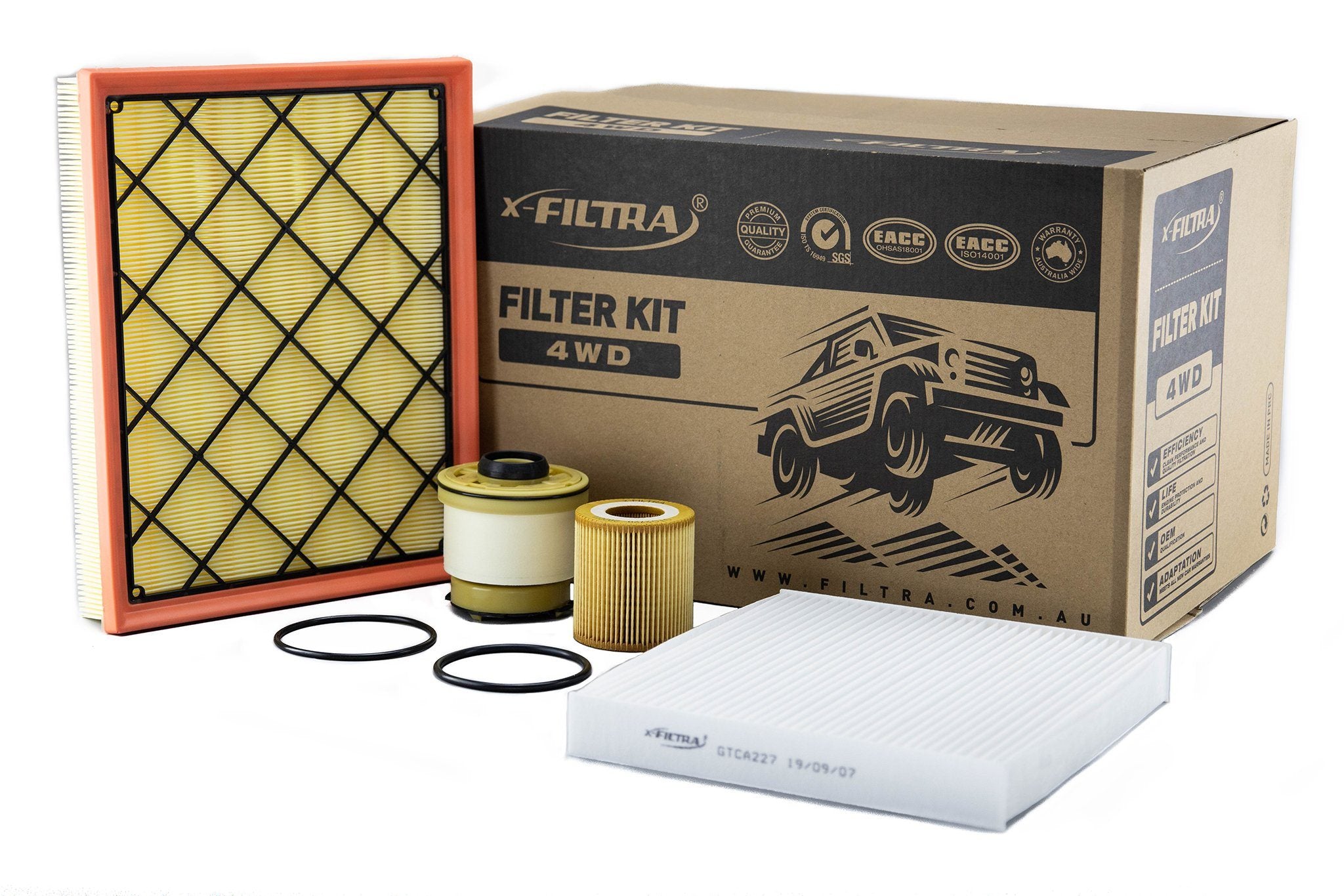 AIR GTA1957 CABIN GTCA227 OIL GTO2720 FUEL GTF2724 Filter Kit - Service Parts Online