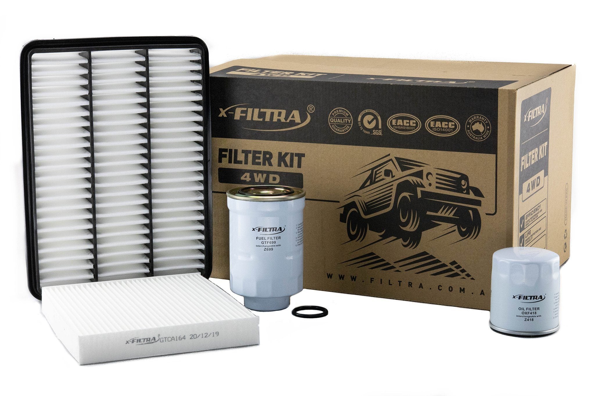 OIL OXF418 AIR GTA1522 FUEL GTF699 CABIN GTCA164 Filter Kit - Service Parts Online