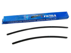 Pair Twin Metal Hybrid Curve Wiper Refill 20" & 24" - Service Parts Online