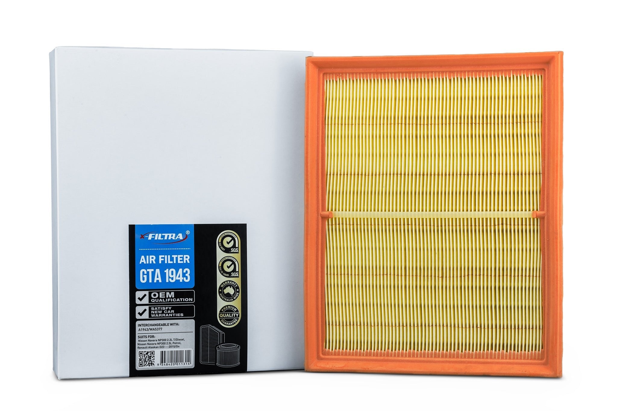 x-Filtra GTA1943 Air Filter - Service Parts Online