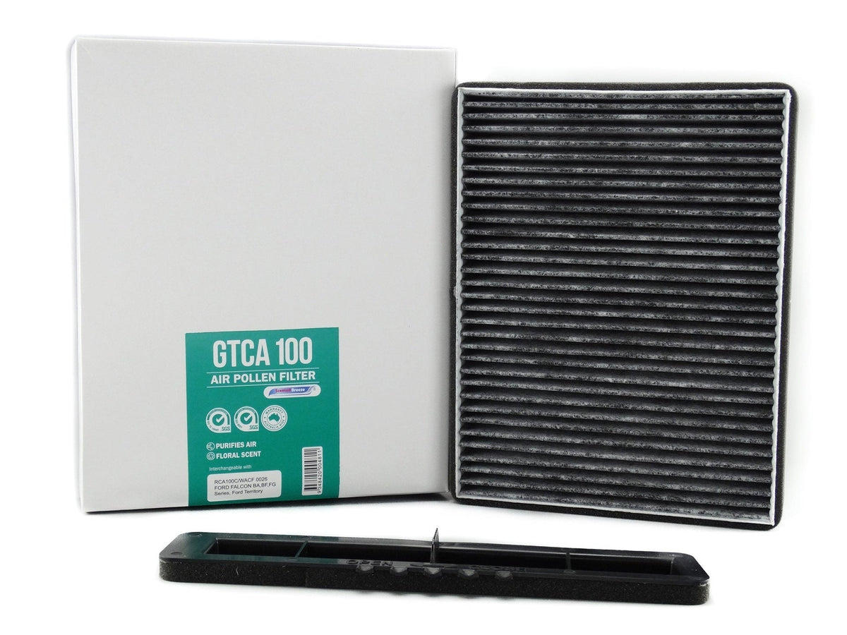 Scented Breeze GTCA100 cabin air filter for Ford Fairlane — cross-ref Ryco RCA100