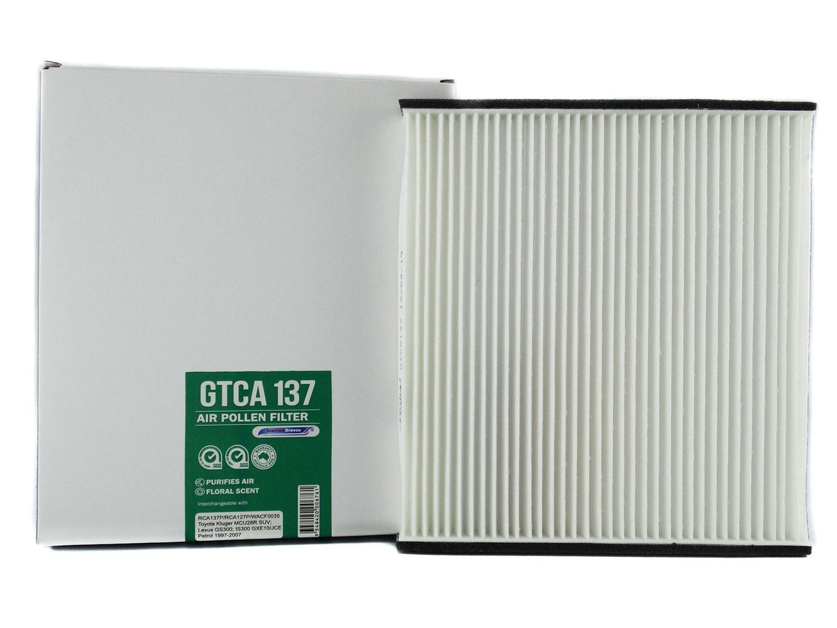 Scented Breeze GTCA137 cabin air filter for Lexus IS — cross-ref Ryco RCA137P