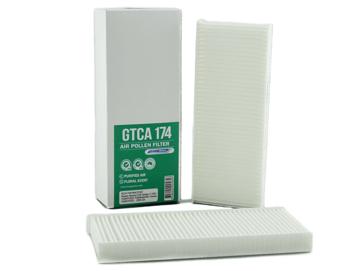 Scented Breeze GTCA174 cabin air filter for Nissan Navara — cross-ref Ryco RCA174P