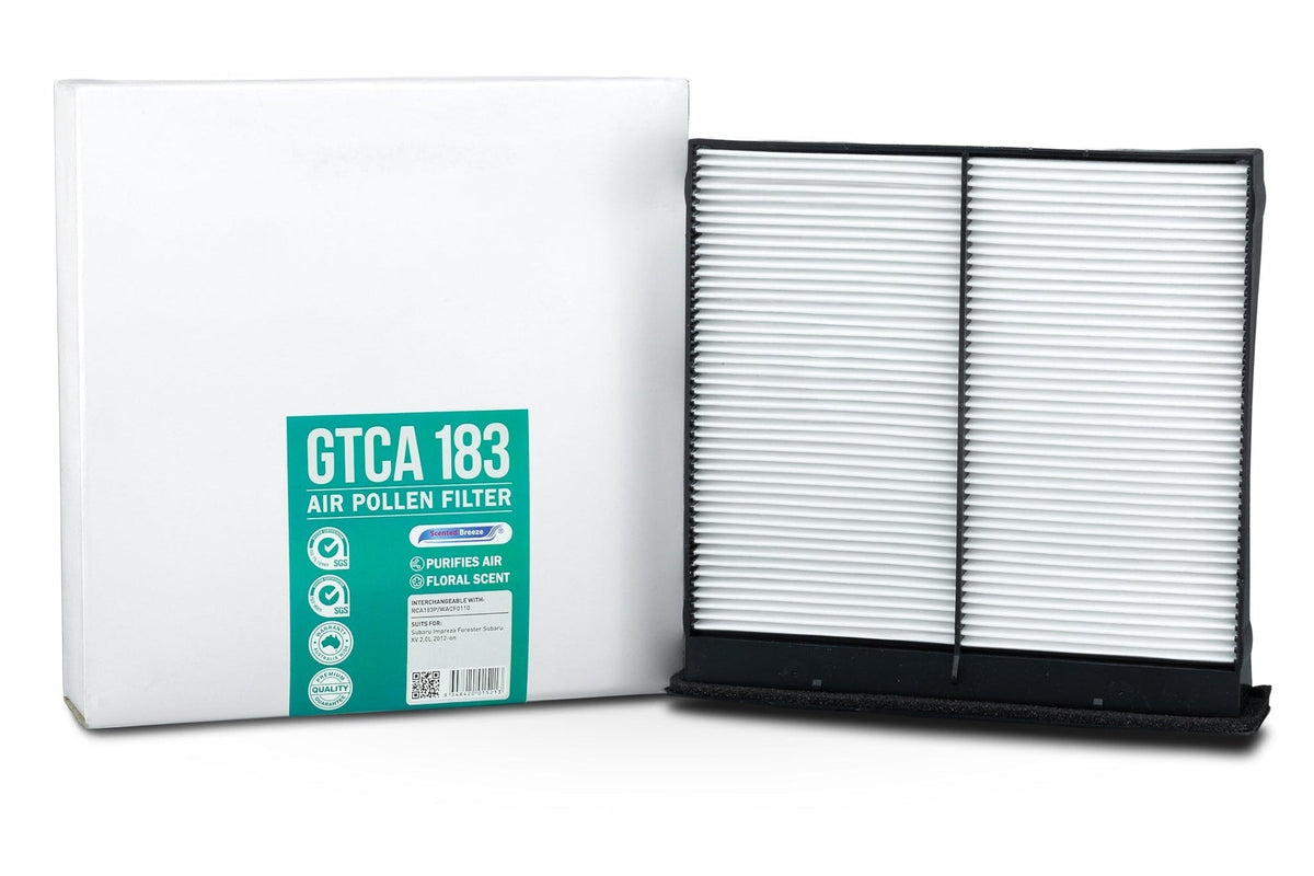 Scented Breeze GTCA183 cabin air filter for Subaru Forester — cross-ref Ryco RCA183P