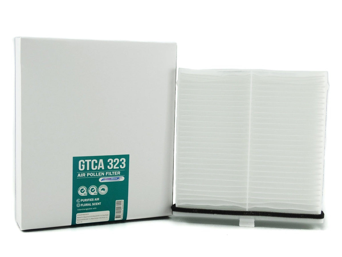Scented Breeze GTCA323 cabin air filter for Mazda 2 — cross-ref Ryco RCA323P