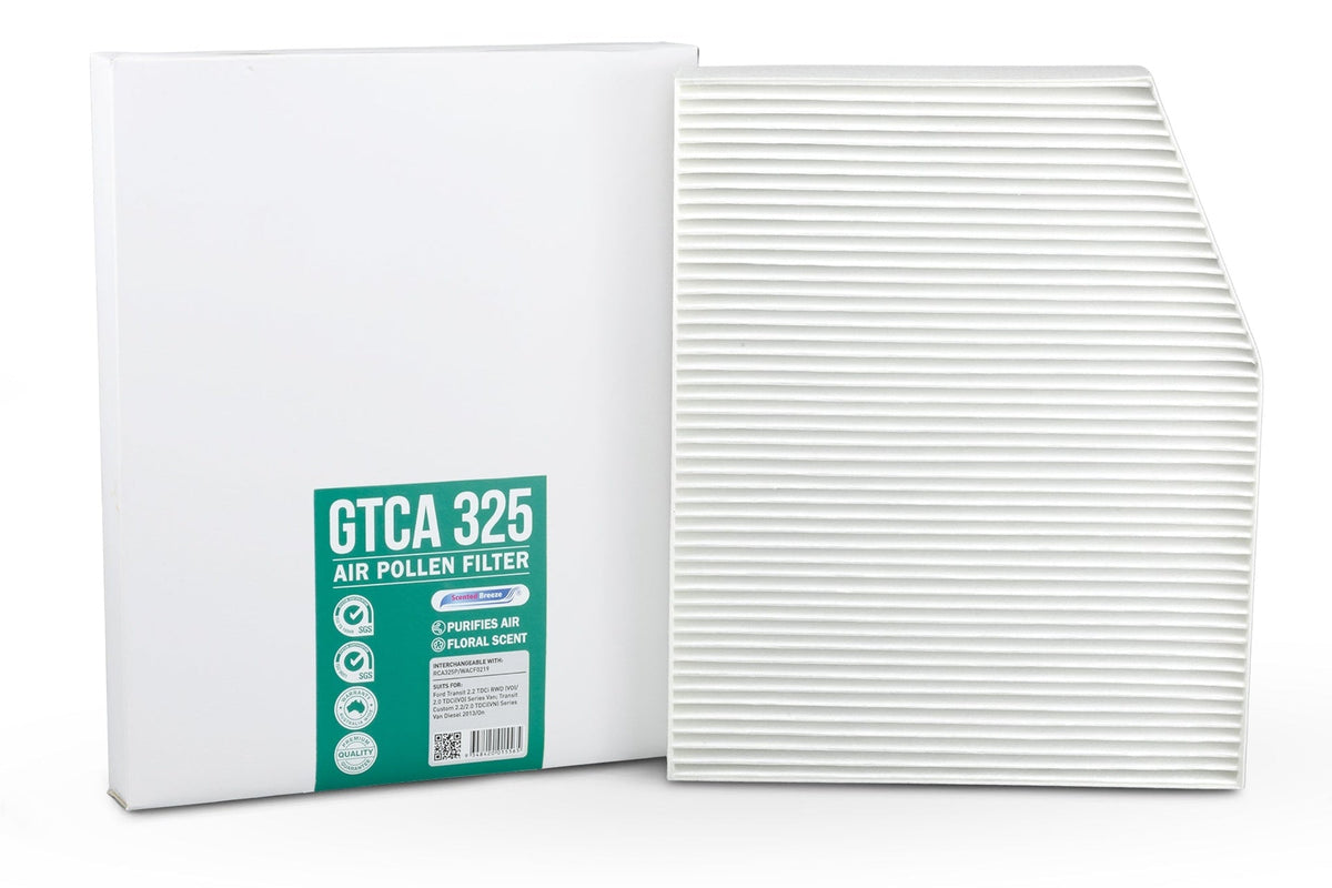 Scented Breeze GTCA325 cabin air filter for Ford Transit — cross-ref Ryco RCA325P