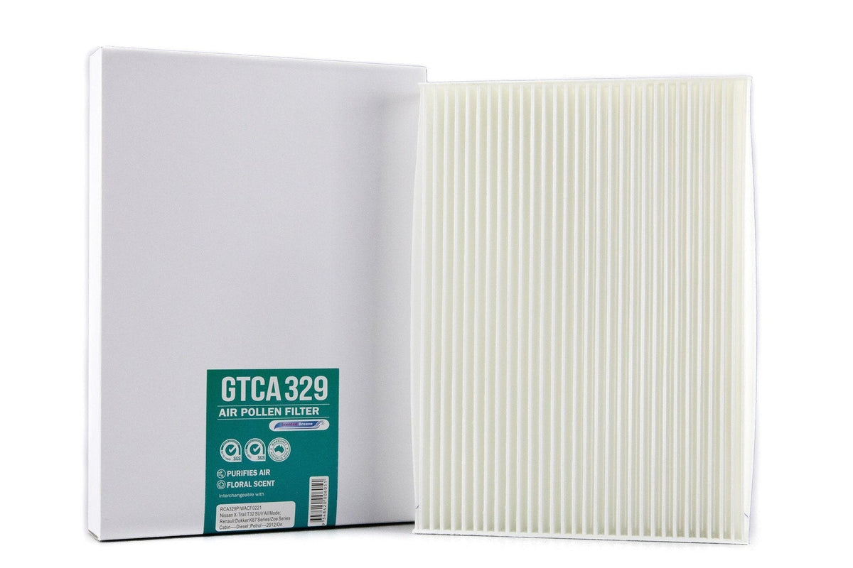 Scented Breeze GTCA329 cabin air filter for Nissan X-Trail — cross-ref Ryco RCA329P
