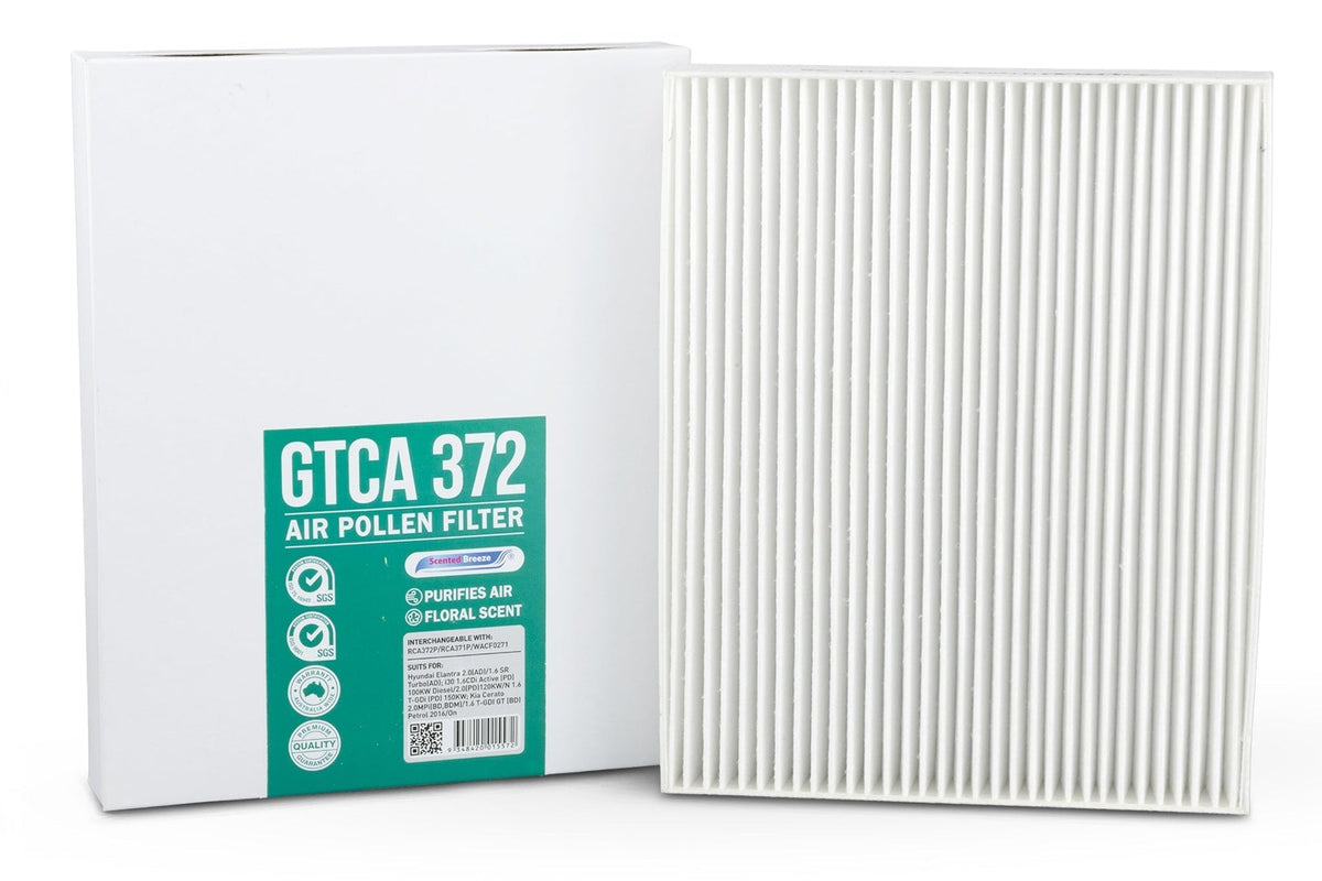 Scented Breeze GTCA372 cabin air filter for Hyundai Elantra — cross-ref Ryco RCA372P