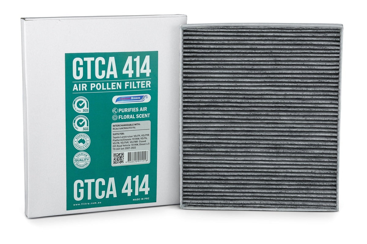 Scented Breeze GTCA414 cabin air filter for Toyota LandCruiser — cross-ref Ryco RCA414M