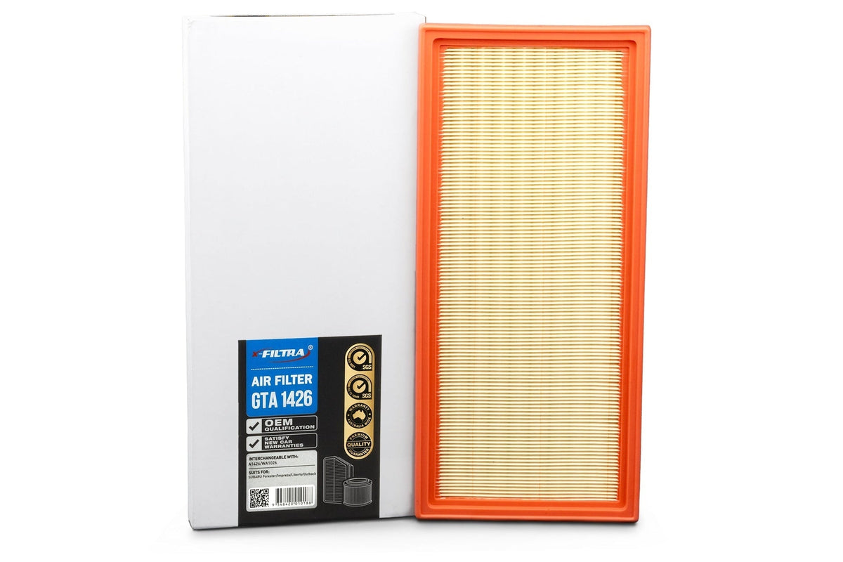 X-Filtra GTA1426 air filter for Subaru Forester — cross-ref Ryco A1426