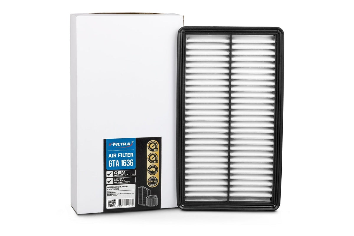 X-Filtra GTA1636 air filter for Mazda 6 — cross-ref Ryco A1636