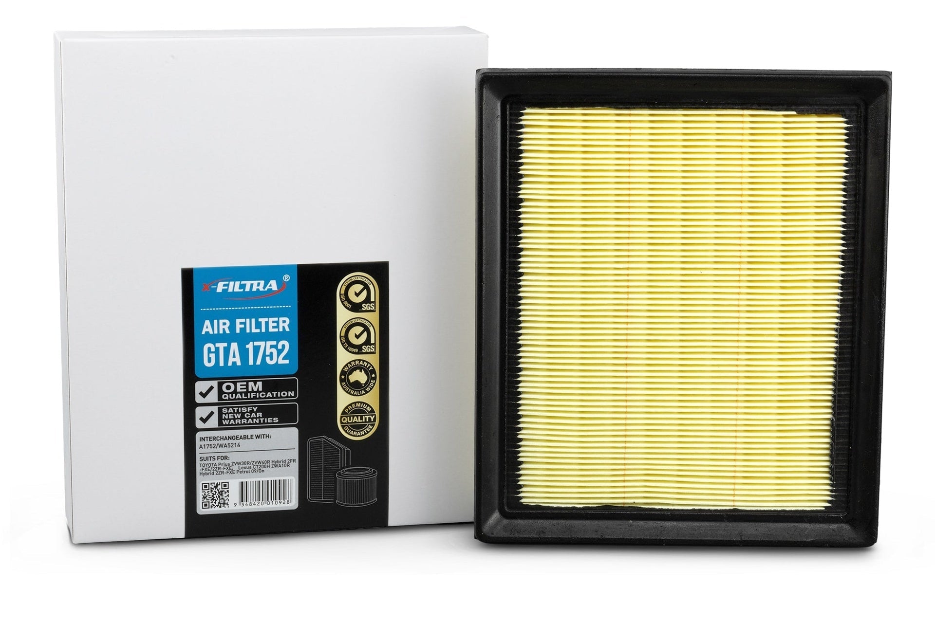 x - Filtra GTA1752 Air Filter - Service Parts Online