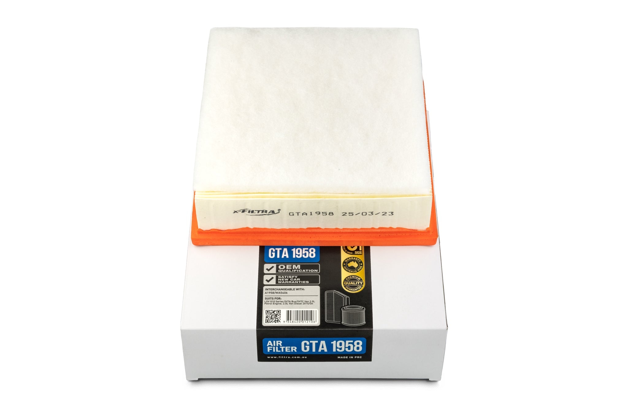 x - Filtra GTA1958 Air Filter - Service Parts Online