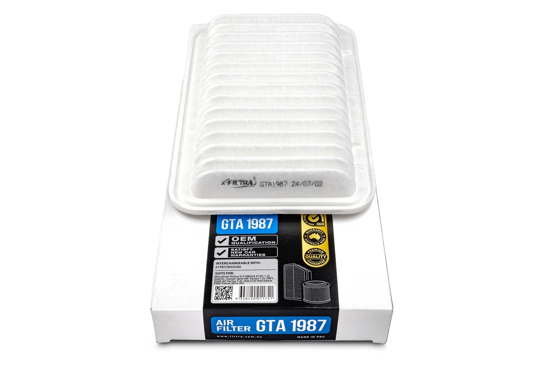 x - Filtra GTA1987 Air Filter - Service Parts Online
