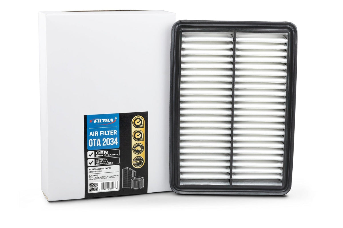 X-Filtra GTA2034 air filter for Mazda 3 — cross-ref Ryco A2034