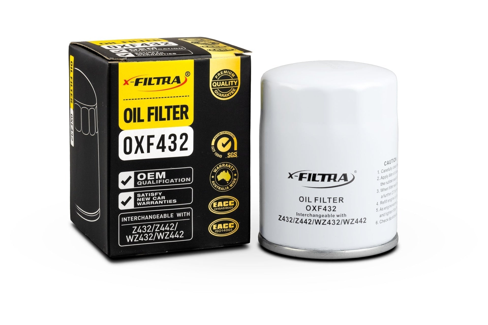 x - Filtra OXF432 Oil Filter x 6 - Service Parts Online