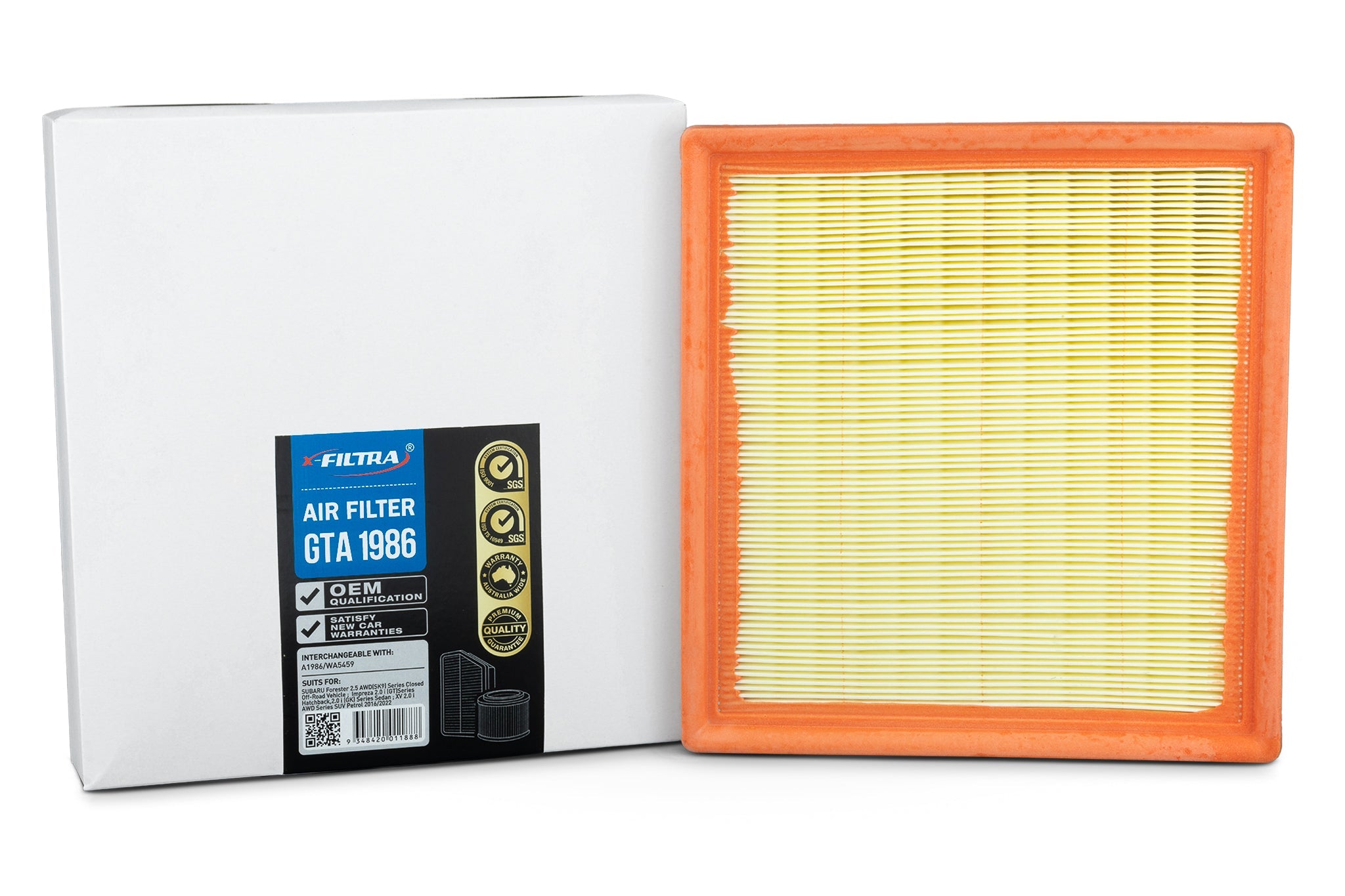 x-Filtra GTA1986 Air Filter - Service Parts Online